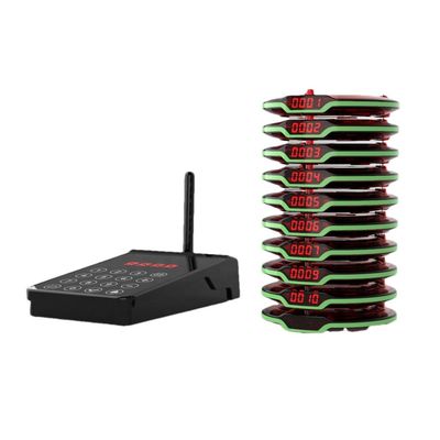 Good price Restaurant Service Private Mold Wireless Calling System with 500mAh Lithium Battery and Black Rubber Color online
