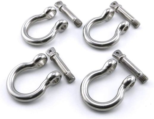 Good price General Industry Stainless Steel Wire Rope Accessory Shackle Bow Dee Shape with Collar Pin online