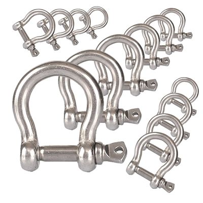 Good price Precision Casting Technology Heavy Duty D Ring Shackle for Bow Rigging Applications online