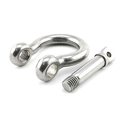 Good price Lifting Purposes Stainless Steel Bow Shackles with Collar Pin Type and Polished Finish online