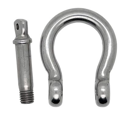 Good price Stainless Steel Polished Screw Pin Bow Shackles Perfect for Heavy Duty Applications online
