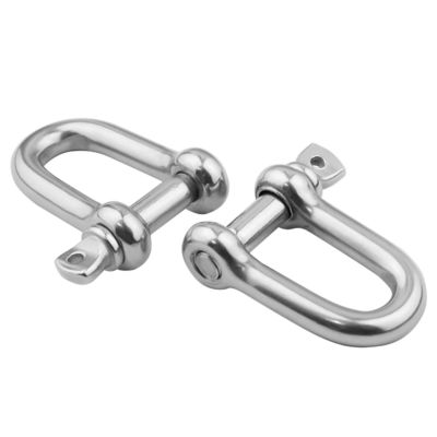 Good price Polished Stainless Steel 304/316 Screw Pin D Shackles European Type for Rigging Needs online