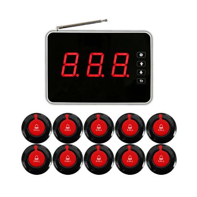 Good price ABS Plastic Wireless Waiter Guest Pager Service System with 300-500m Range Application online