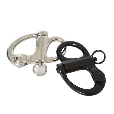 Good price Marine Hardware Quick Release Fixed Shackle with Round Ring and Black Oxide Finish online