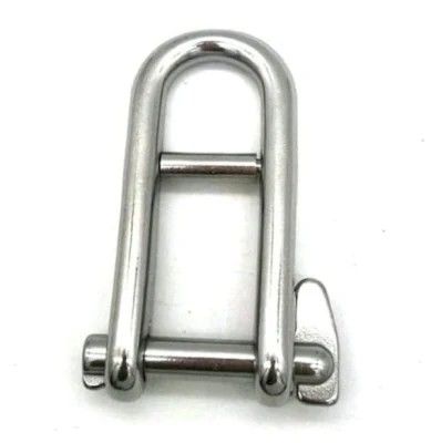 Good price Stainless Steel Long D Shackle with Screw Pin Rigging Hardware in Polished Finish online