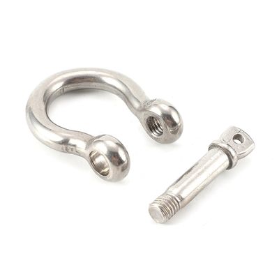 Good price Polished Stainless Steel Bow Shaped Shackle For Industrial Rigging Applications online