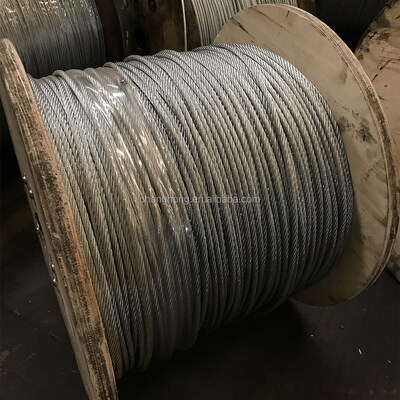 Good price 6x19 Construction Galvanized Steel Wire Rope 3-32mm Diameter for Lifting and Marine Applications online