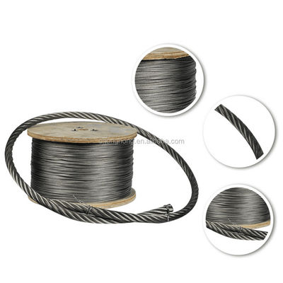 Good price 6x19 FC Stainless Steel Wire Rope Made of AISI304/304L/316/316L for Diameter 6mm to 40mm and Processing Service online