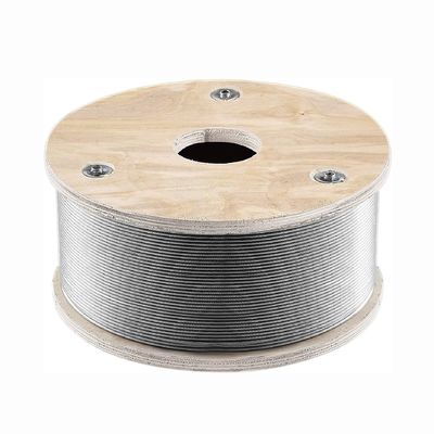 Good price Customizable T316 Stainless Steel Wire Rope 1/8'' 500ft 1x19 Strands Core 2100 lbs Breaking Strength for Railing Decking online