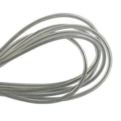 Good price Transparent Colour PP Coated Stainless Steel Cable 0.8mm 1x19 Curtain Rope for Non-Alloy Red Carbon Steel Grade online