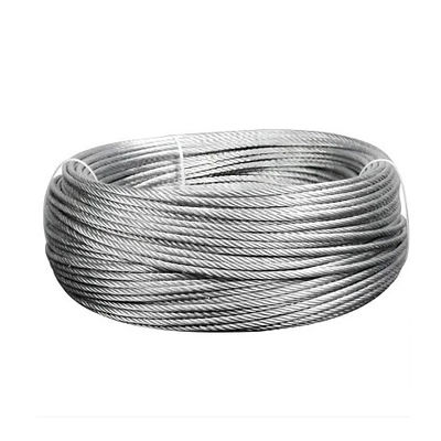 Good price Stainless Steel Grade Fiber / Cotton Core Galvanized 1X7 Steel Wire Rope for Electric Non-Alloy and Durable online