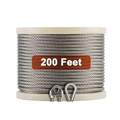 Good price 304 Stainless Steel Galvanized 7X19 6mm Galvanized Aircraft Cable For Fencing Applications online
