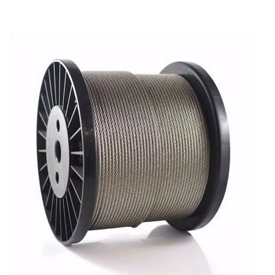 Good price 6mm 6x19 Fc 304 7x19 IWRC 10mm 12mm Ungalvanised Steel Wire Rope Cable ±1% Tolerance online