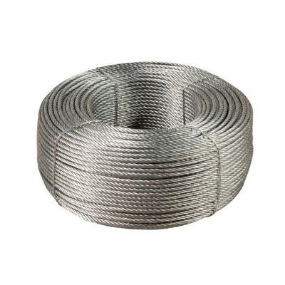 Good price Non-Alloy 1*7 16mm Galvanized Steel Wire Rope Stay 6mm Steel Cable with High Tensile Strength online