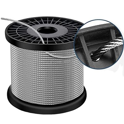 Good price AISI304 304L 316 316L Stainless Steel Wire Rope SS Cable with 7x7 Construction for Marine Applications online