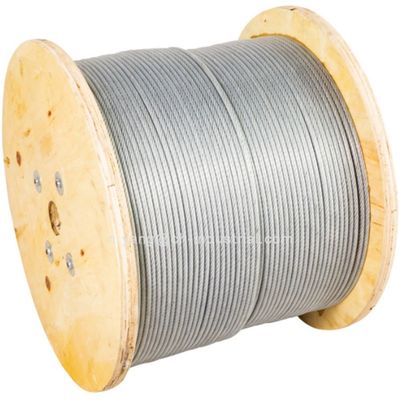 Good price Galvanized Steel Wire Rope 3.97mm MIL-DTL-83420 7x19 5/32