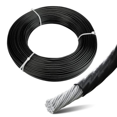 Good price OEM PVC Nylon Plastic Coated Color SS Stainless Steel Coating Metal Carbon Cable PP Dog Mooring Marine Round Wire Rope online