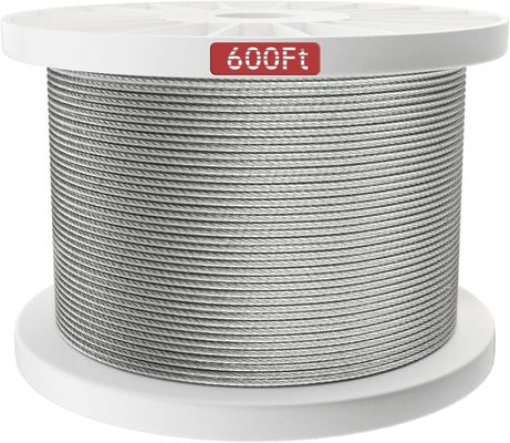 Good price Stainless Steel 3/16 7x7 Aircraft Wire Rope for Cable Railing Kit Marine Grade Bright and Special Cold Heading Steel online
