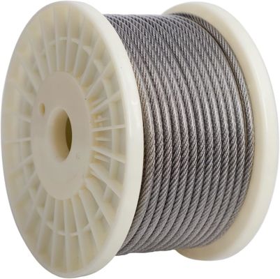 Good price Polished 7X7 7*19 SS Cable SUS 304 SUS I316 Steel Cable Ropes 8mm Inox Cable Stainless Steel Wire Rope American Standard online