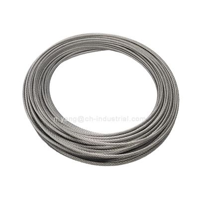 Good price 120 Feet 1/8 Inch T316 Stainless Steel Aircraft Cable 7x7 Strands Wire Rope for DIY Decking Railing Kit Construction online