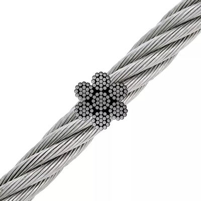 Good price Brightness Galvanized Carbon Steel Cable / Stainless Steel Wire Rope 7x7/6x9/6x19/7x19/6x36 For Construction Projects online