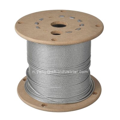 Good price 19x7 Construction 10mm Diameter Galvanized Steel Wire Rope with ±1% Tolerance online