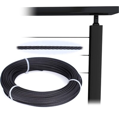 Good price Black Oxide Stainless Steel Wire Rope Fittings 7x7 Strand 1/8