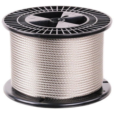 Good price 7*7 Galvanized 1 4 Steel Cable Non Alloy 1000m/Roll 1770Mpa Anti Corrosion online