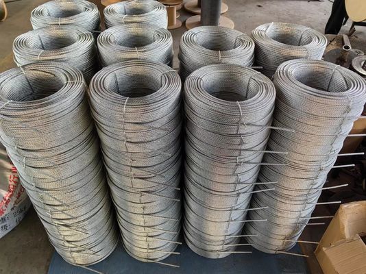Good price Bright Compacted Steel Wire Rope 4Vx39S 5FC 4 Strand Flat No Rotating Ungalvanized Steel Wire online