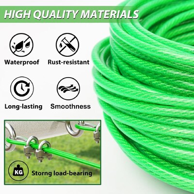 Good price PVC Coated Carbon Steel Wire Rope with 7x7 / 7x19 Construction and 1/8