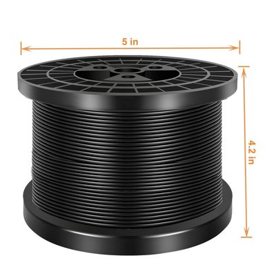 Good price Black Vinyl Coated  304 Stainless Steel Cable Wire Rope online