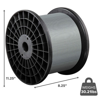 Good price Steel Core Cable Railing 300ft T316 Stainless Steel Cable 1/8