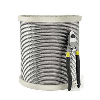 Good price Deck Railing Hardware Kits with T316 Stainless Steel Cable Ropes Non-coated 7x7 1x19 7x19 Wire Rope and Aircraft Cable online