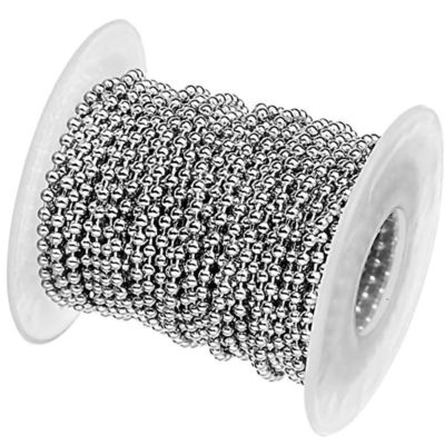 Good price High Quality 2.4mm Metal Ball Chain Stainless Steel Ball Chain Dog Tag Chain online