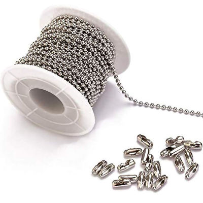Good price Roller Chain Essential 2.4mm Stainless Steel Silver Ball Chain with Custom Length online
