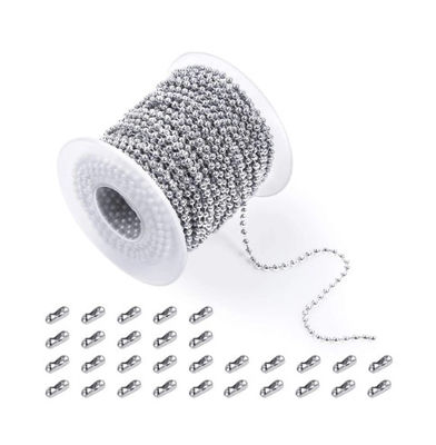 Good price 4.5mm Polished 304 Stainless Steel Ball Chain for Window Curtain and Decoration online