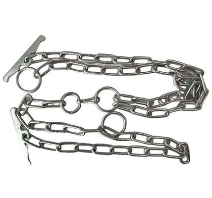 Standard 6mm 8mm Zinc Plated Stainless Steel Link Chain with ISO CE Certificate for Cattle and Industrial Use