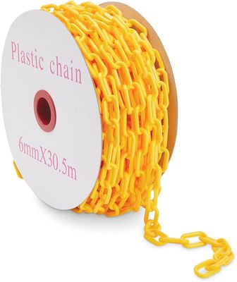 Good price Yellow Weatherproof Plastic Chain with Customizable Length for Safety and Barrier Applications online