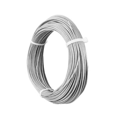 Good price 7x7 Construction Stainless Steel Wire Rope with 1770MPA Tensile Strength for Deck Cable Railing Kits in Wooden Box Packaging online