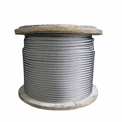 Good price 6x7FC Construction Stainless Steel 316 Wire Rope with 1770MPA Tensile Strength and Electro Galvanized Surface online