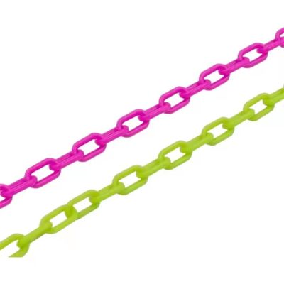 Good price 3mm Colorful Plastic Chain 20g per Meter for Roadway Barrier and Decorative Use online