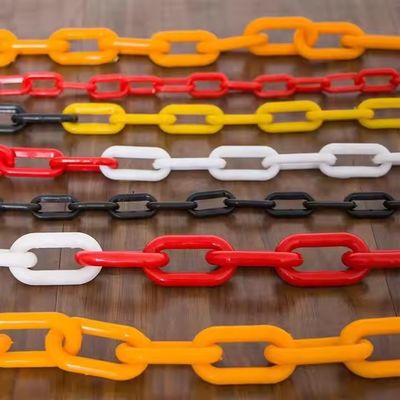 Good price 6mm PE Traffic Warning Plastic Barrier Chain with High Visibility for Road Safety and Customizable Size online