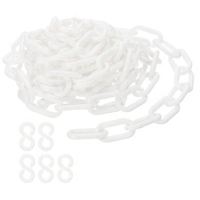Good price 10 Feet Length White Plastic Chain for Roadway Crowd Control and Safety Barriers online