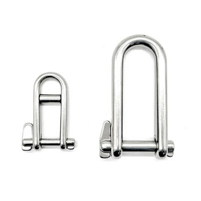 Good price 304 / 316 Marine Grade Stainless Steel Key Safety Pin Halyard D Dee Shackle with Bar for Lifting online