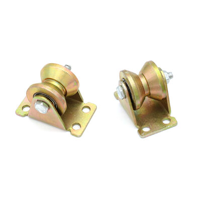 Good price Yellow Zinc-Plated V -Groove Wheel Sliding Gate Wheels Double Ball Bearing online