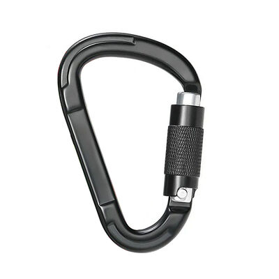 Good price Factory Wholesale Auto Lock 25kN Aluminum Alloy D-Shape Snap Hook Carabiner for Climbing online