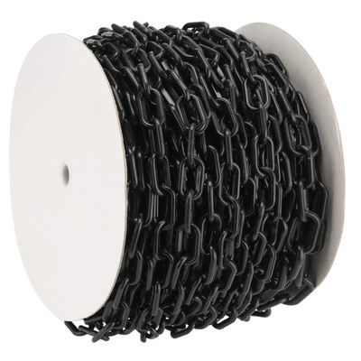 Good price 8MM Plastic Barrier Chain Black Plastic Chain Safety Traffic Plastic PE Link Chain online