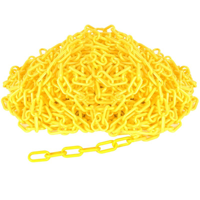 Good price 8mm Plastic Chain Yellow Plastic Chain Links Safety Traffic Plastic PE Link Chain online