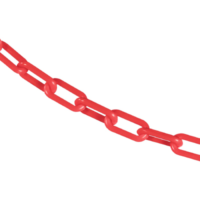 Good price Red Plastic Coating Link Chain PE Road Safety Traffic Warning Barrier Chain online