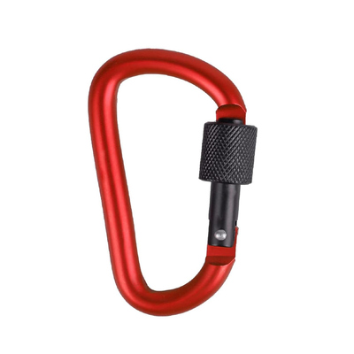 Good price Multicolored 6kN D-Shaped Aluminum D Ring Key Rings Clips Locking Carabiner for Camping Fishing and Outdoor Use online